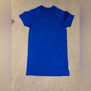 lululemon swiftly tech short sleeve symphony blue